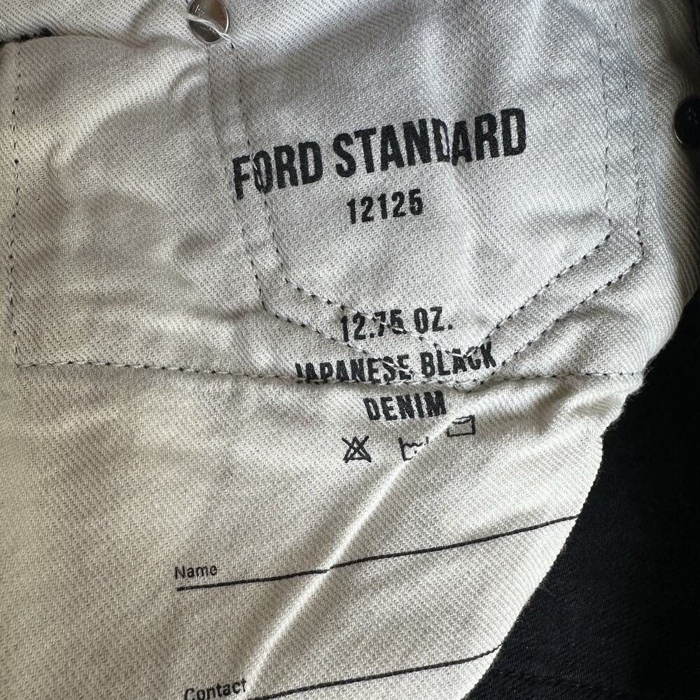 Buck Mason ford standard 12.75 oz Japanese black denim Men 30x34 $198 - Picture 3 of 8